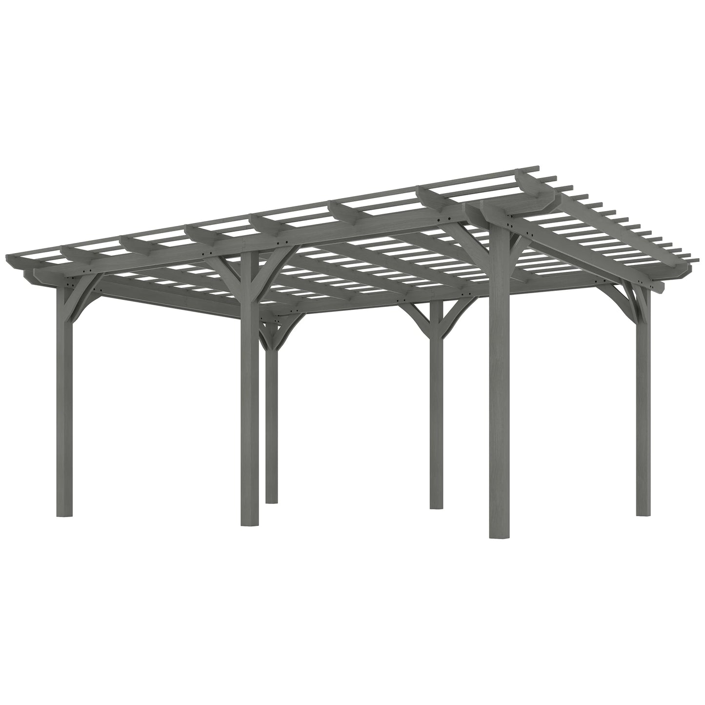 Wooden Pergola Gazebo For Outdoor Use With Stable Construction