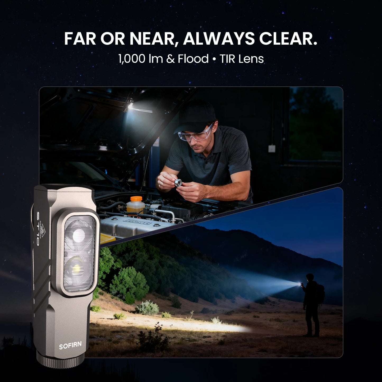 Sofirn Mini ST10 1000LM USBC Rechargeable EDC Flashlight