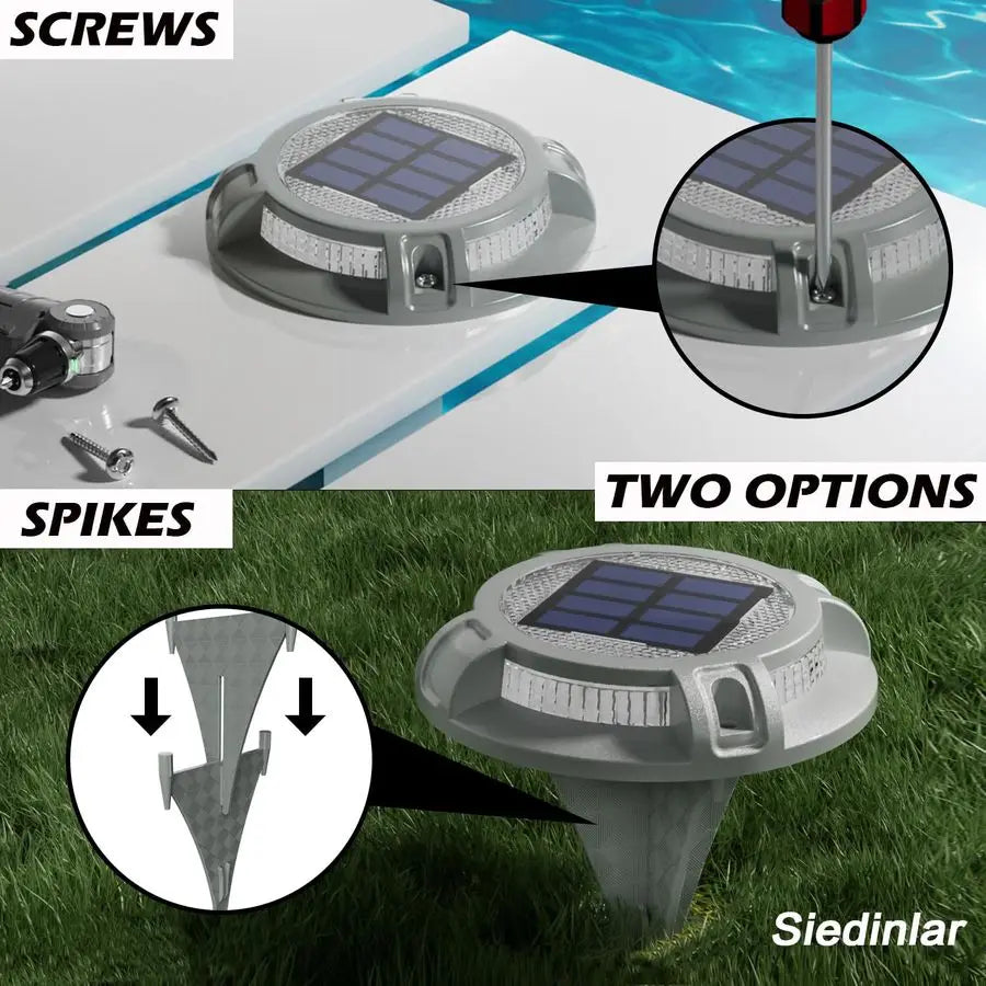 Solar Driveway Lights With LEDs For Pathway Markers