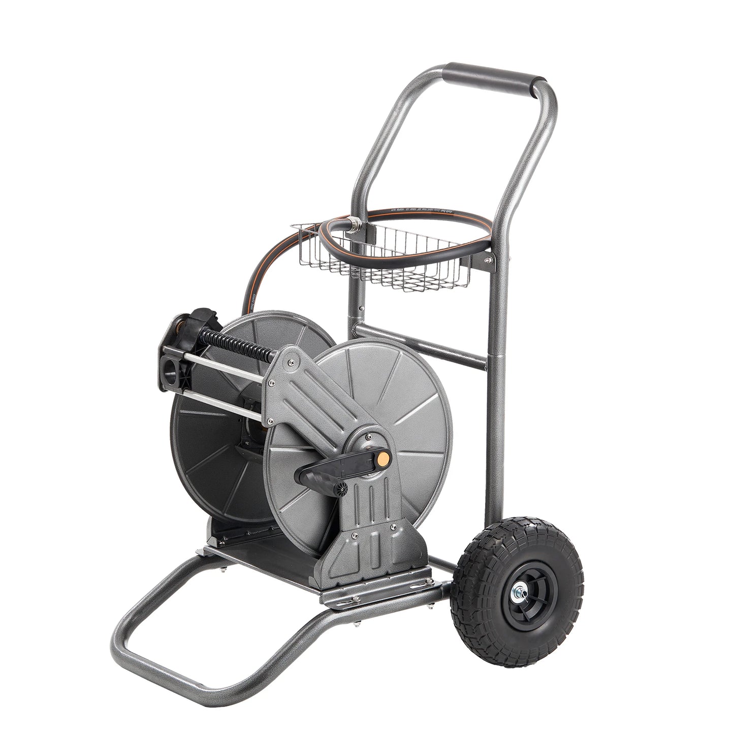 Giraffe Tools Heavy Duty Garden Hose Reel Cart With Wheels