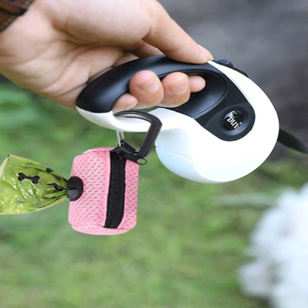 Portable Poop Bag Carrier Dispenser for Walking Dogs