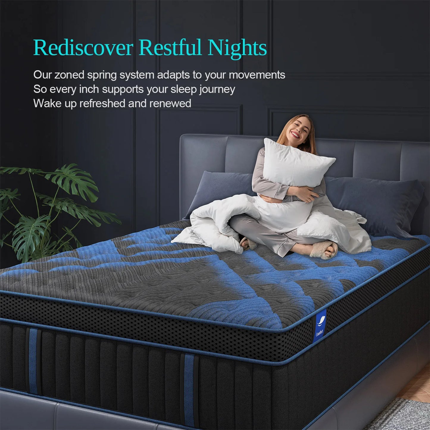 Sweetlove Hybrid Memory Foam Mattress In Box Euro Top