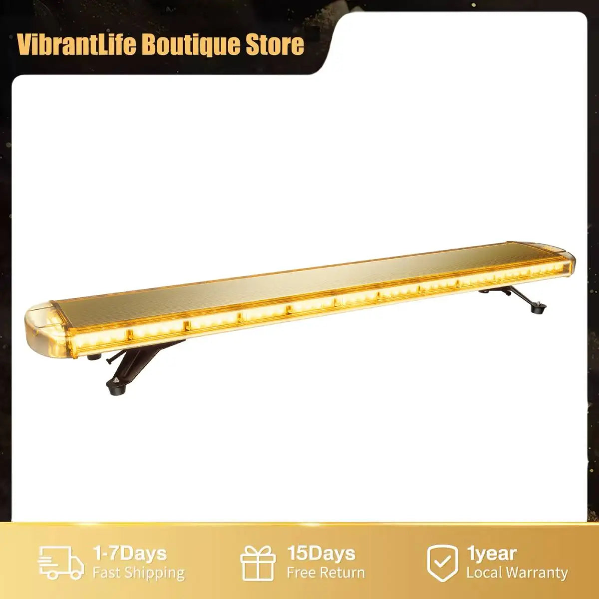 360 Degree Safety Strobe Light Bar With 16 Flash Modes And Remote IP65 Waterproof
