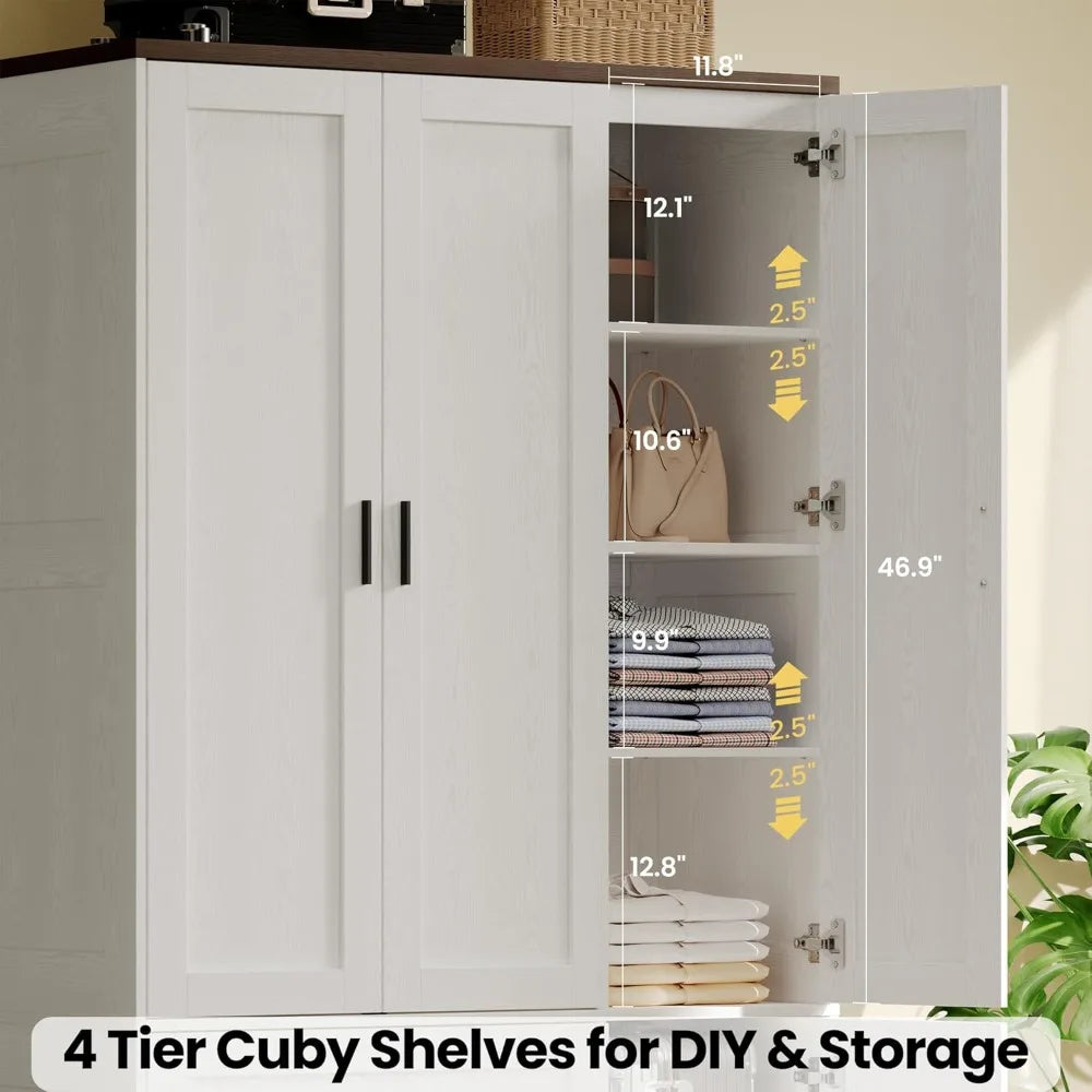 Wardrobe Closet With Doors And Drawers For Modern Bedroom Storage