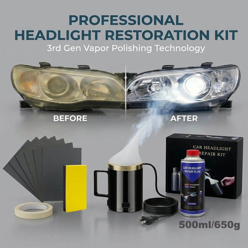 Car Headlight Restoration Kit With Atomizing Cup 110V