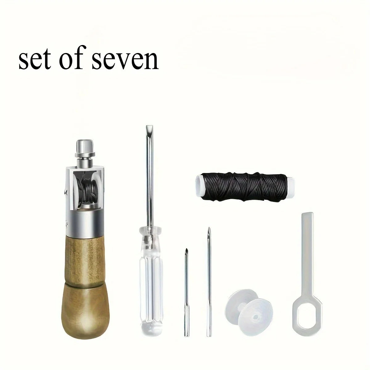Professional Lockstitch Sewing Kit 7pc For DIY Repairs