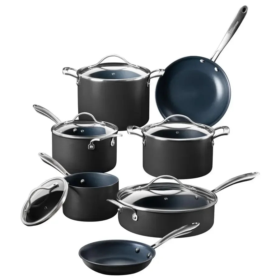 XMSJ Nonstick Titanium Cookware Set Dishwasher Safe