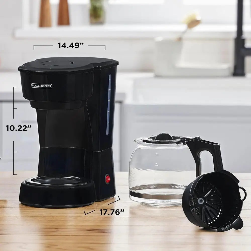 Vortex Technology Programmable Coffee Maker With Non Drip Carafe