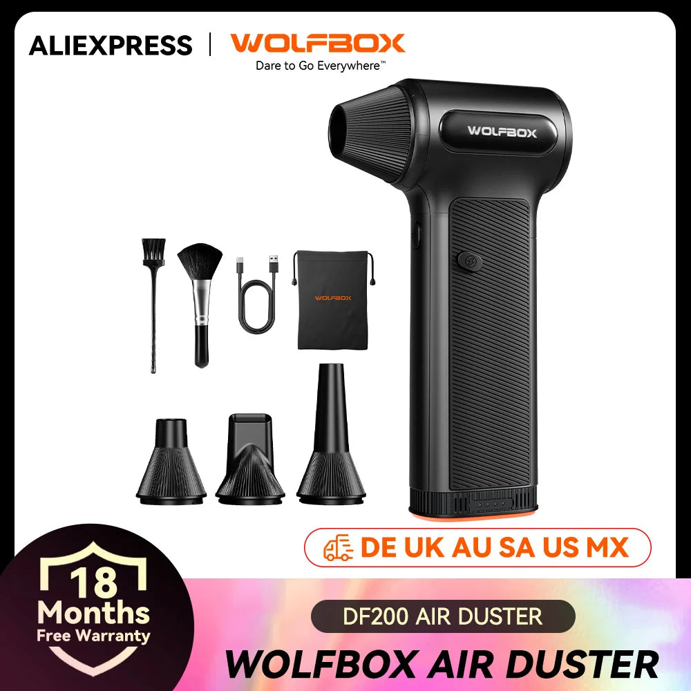 WOLFBOX DF200 Electric Air Duster Fan With Adjustable Speeds