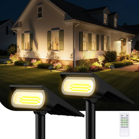 Intelamp Solar Spotlight With Three Lighting Modes For Outdoor Use