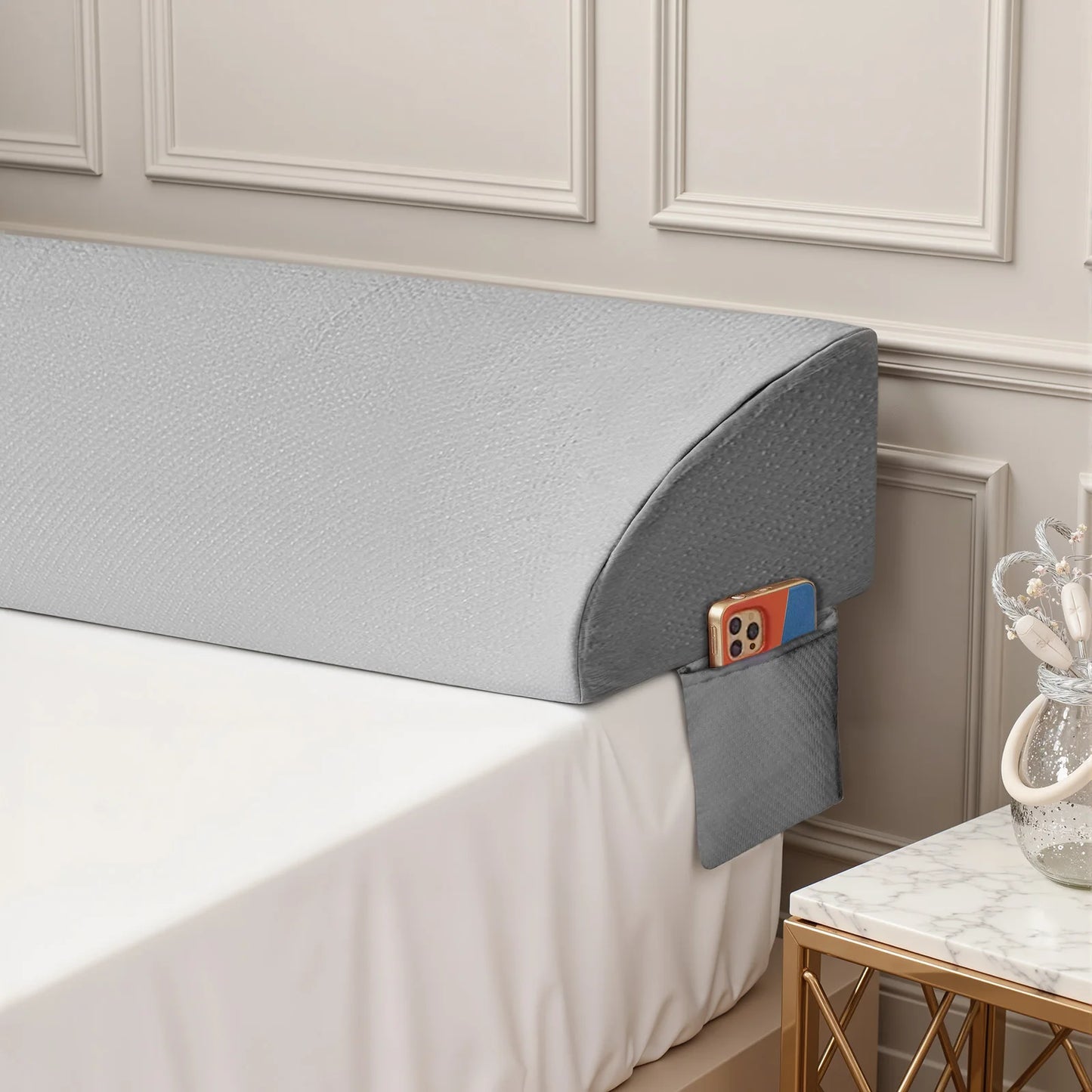 JHK Headboard Wedge Memory Foam Pillow With Ventilated Cooling