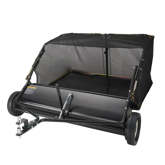 SucceBuy Heavy Duty Tow Behind Lawn Leaf And Grass Sweeper