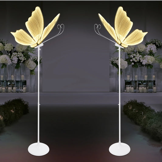 Romantic Butterfly Floor Lamp Set 48W LED Decoration Lights