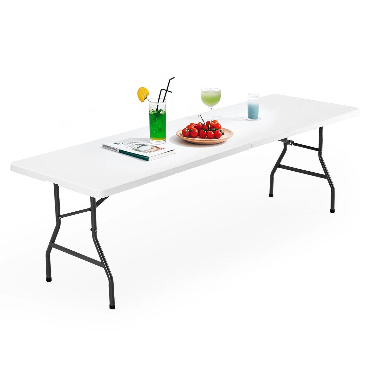 JHK Heavy Duty Portable Folding Table For Outdoor Camping Events