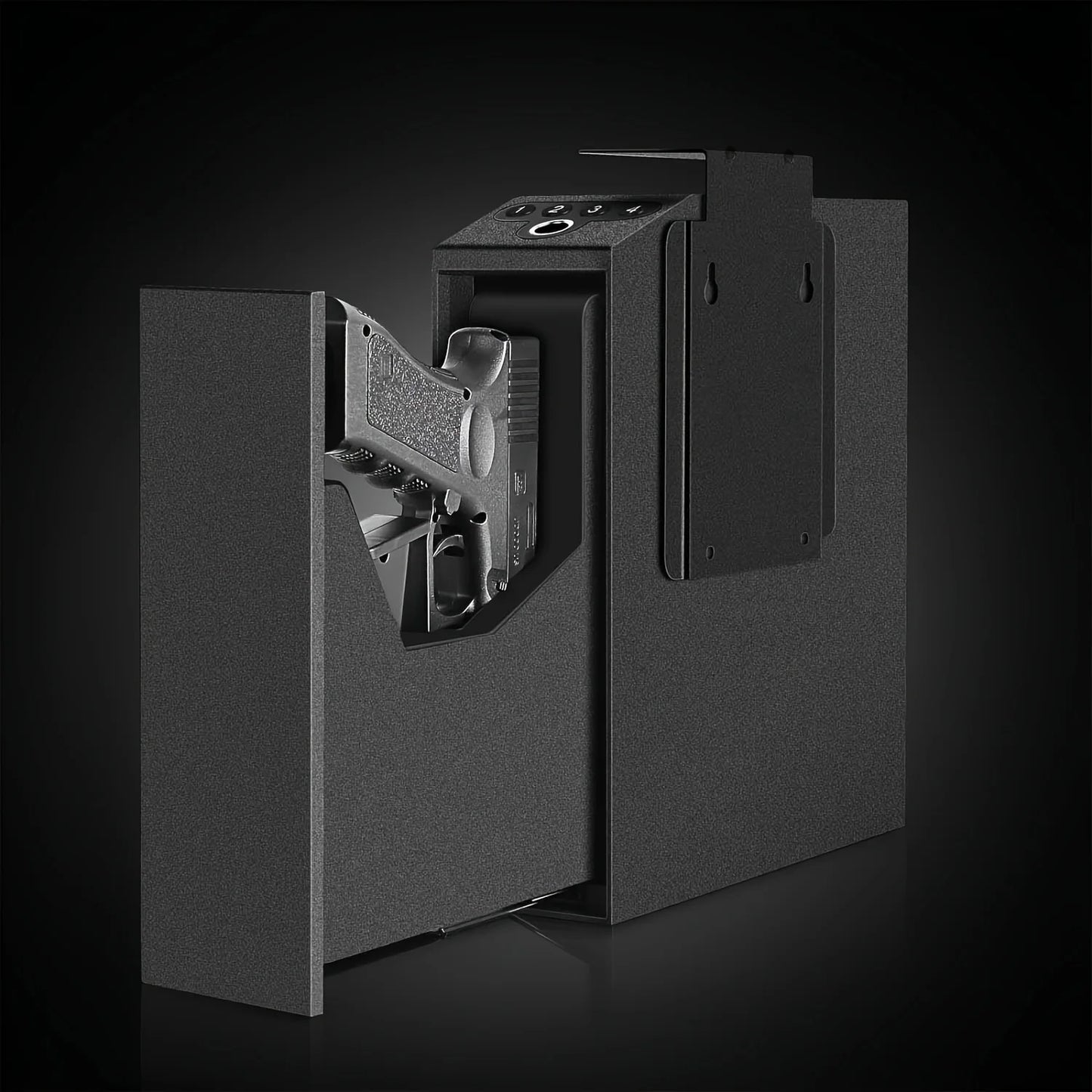 Biometric Gun Safe With Auto Sliding Door And Fingerprint Access