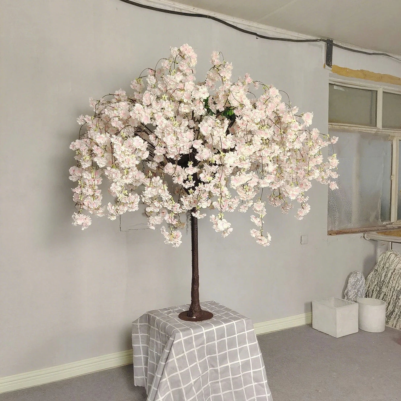 Simulation Cherry Blossom Floor Tree Decoration For Outdoor Events