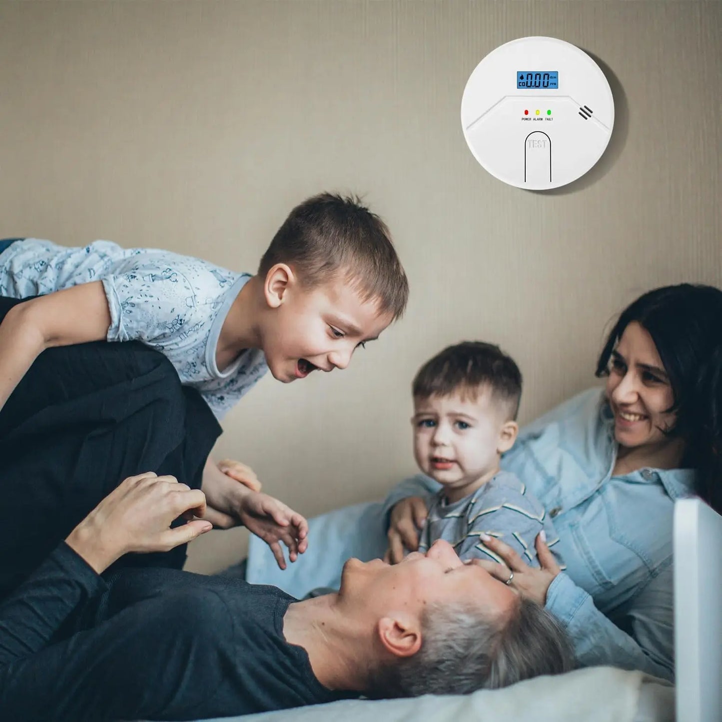 2-In-1 Smoke And CO Detector Easy Install With Batteries