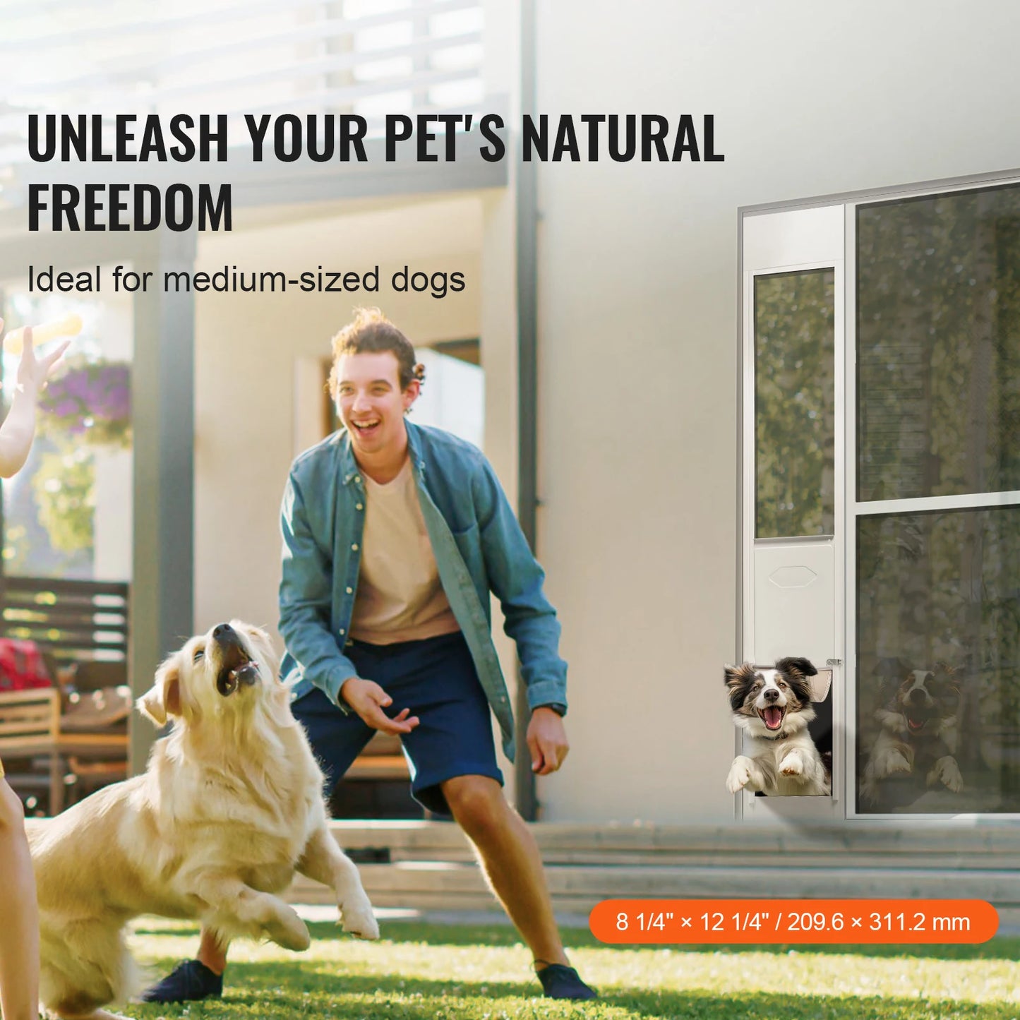 Sliding Glass Dog Door For Pet Access And Easy Use