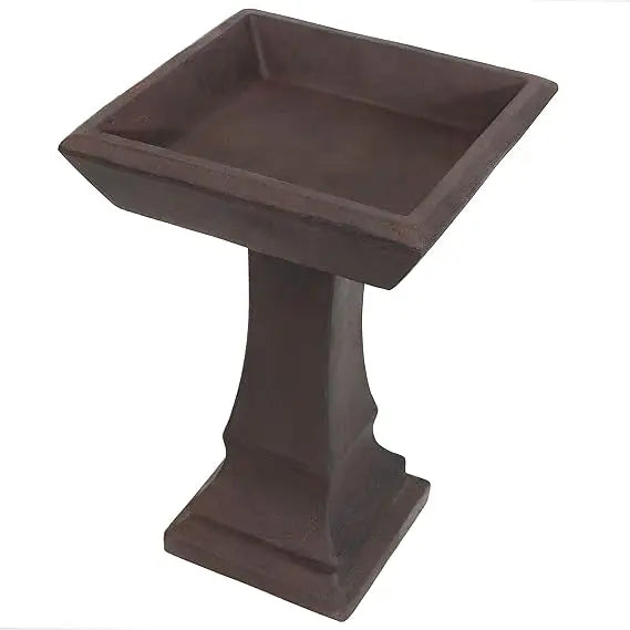 Concrete Bird Bath For Outdoors Square Garden With GFRC Construction