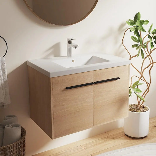 Floating Bathroom Vanity With Sink Wall Mounted Premium Plywood Construction