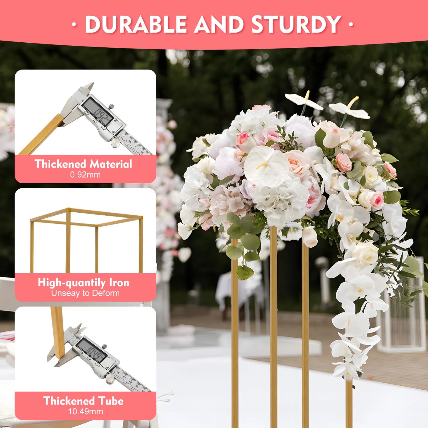 Iron Flower Stand Wedding Column For Parties And Events