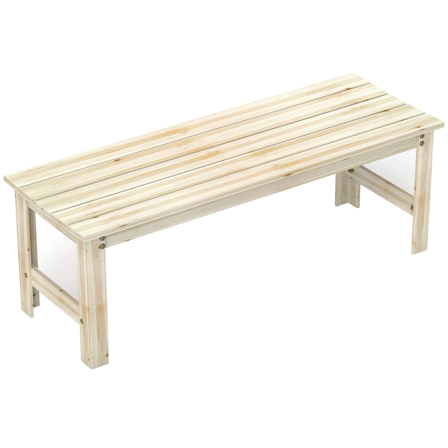 Outsunny Wooden Outdoor Garden Bench For Patio Seating