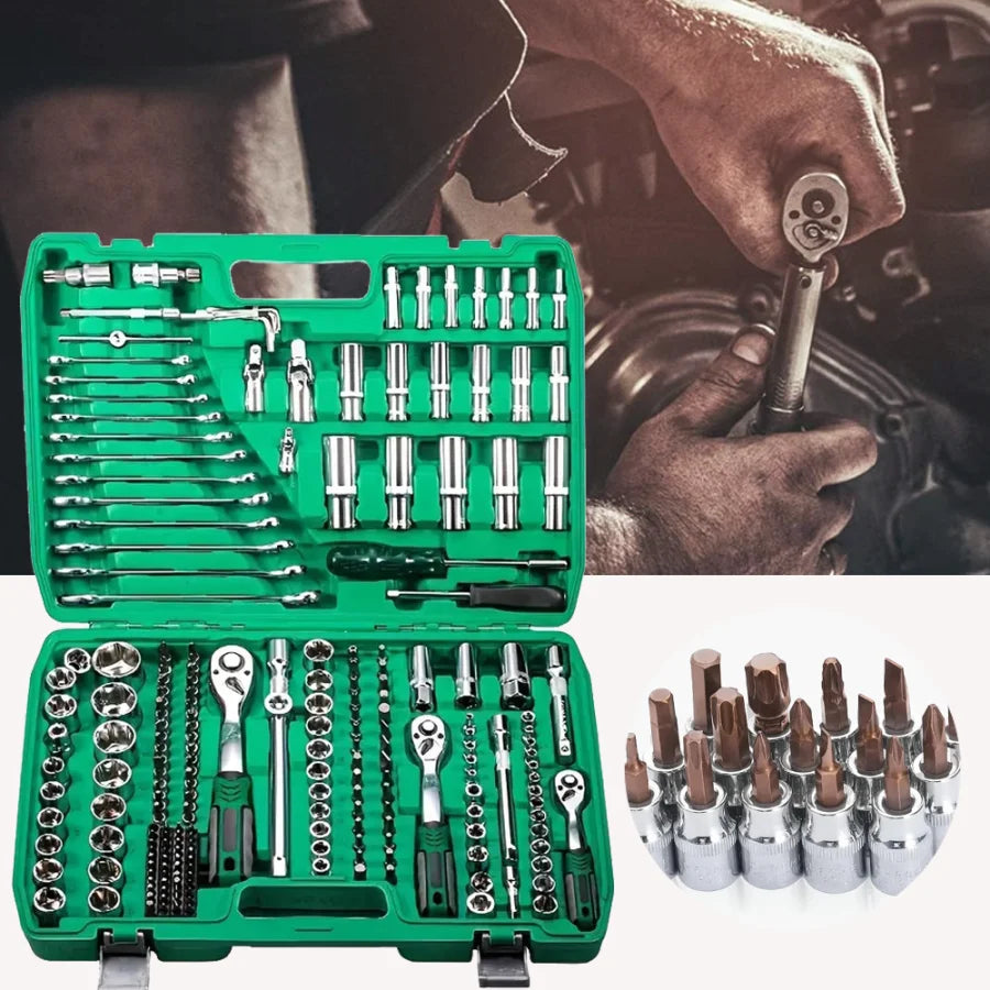 Car Repair Tool Set 216 Piece With Storage Box
