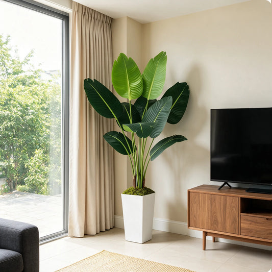Olitree 125cm Bird Of Paradise Artificial Tree In Planter