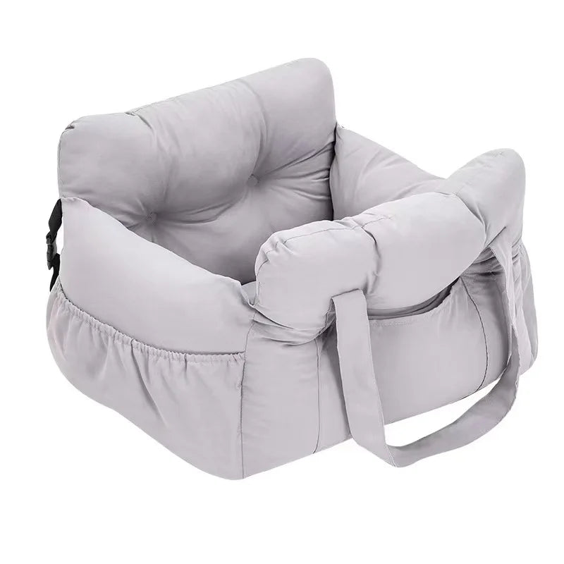 Dog Car Seat With Safety Belt Non-Slip Pet Car Bed