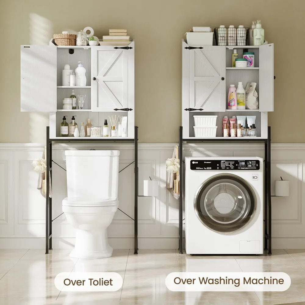 Over Toilet Storage Cabinet With Metal Stand