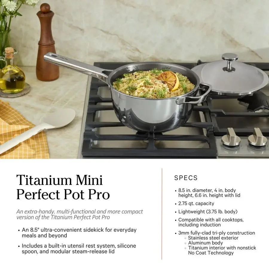 XMSJ Titanium 10-Piece Cookware Set Nonstick Pots and Pans