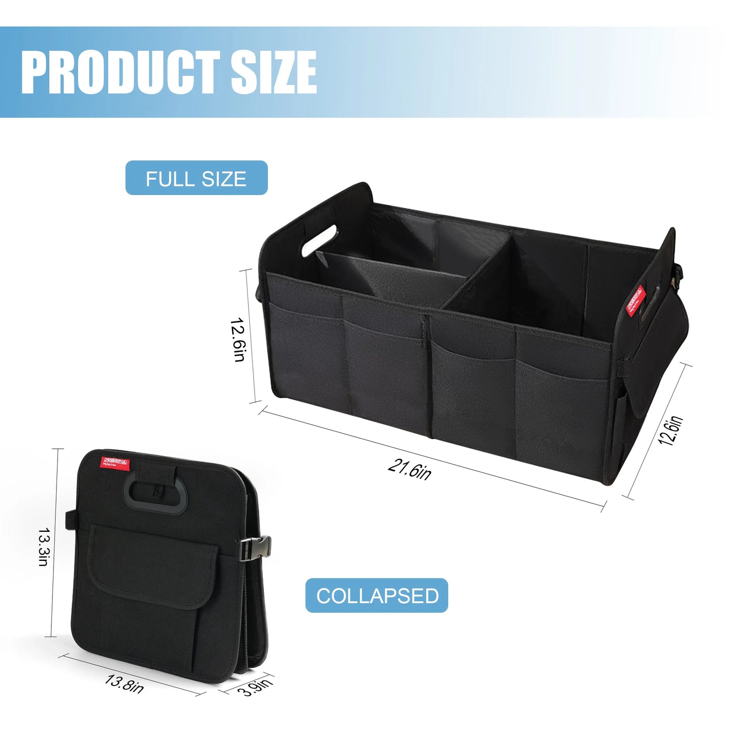 Collapsible Car Trunk Organizer Box For SUV And RV Waterproof