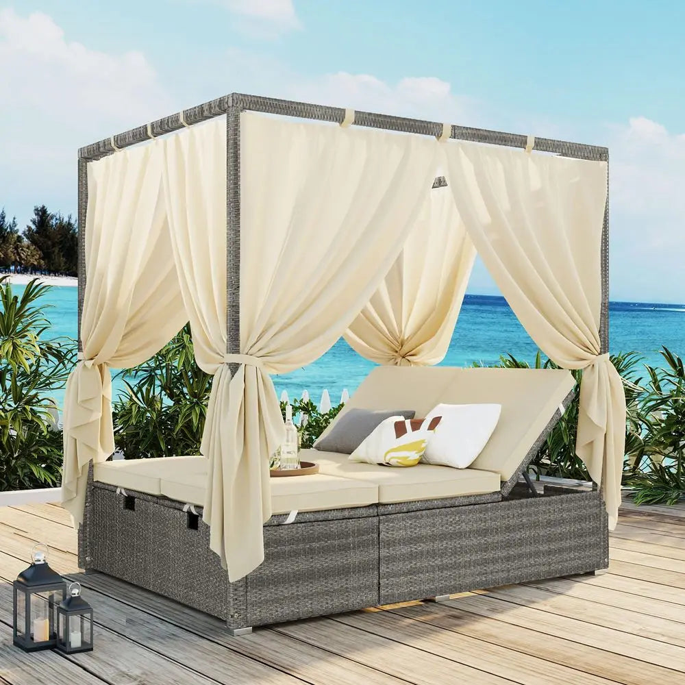 Outdoor Aluminum Pool Chaise Lounge With Wheels Set Of 2 Five Position Recline