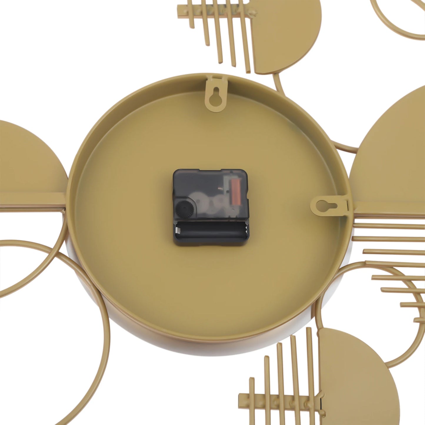 Minimalist Metal Wall Clock Battery Operated Silent Decor For Living Room