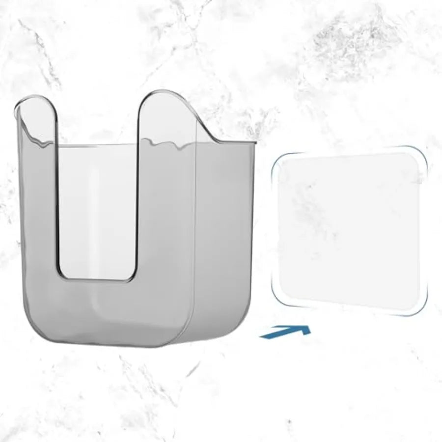 Wall Mounted Flushable Wipes Dispenser And Tissue Box Holder