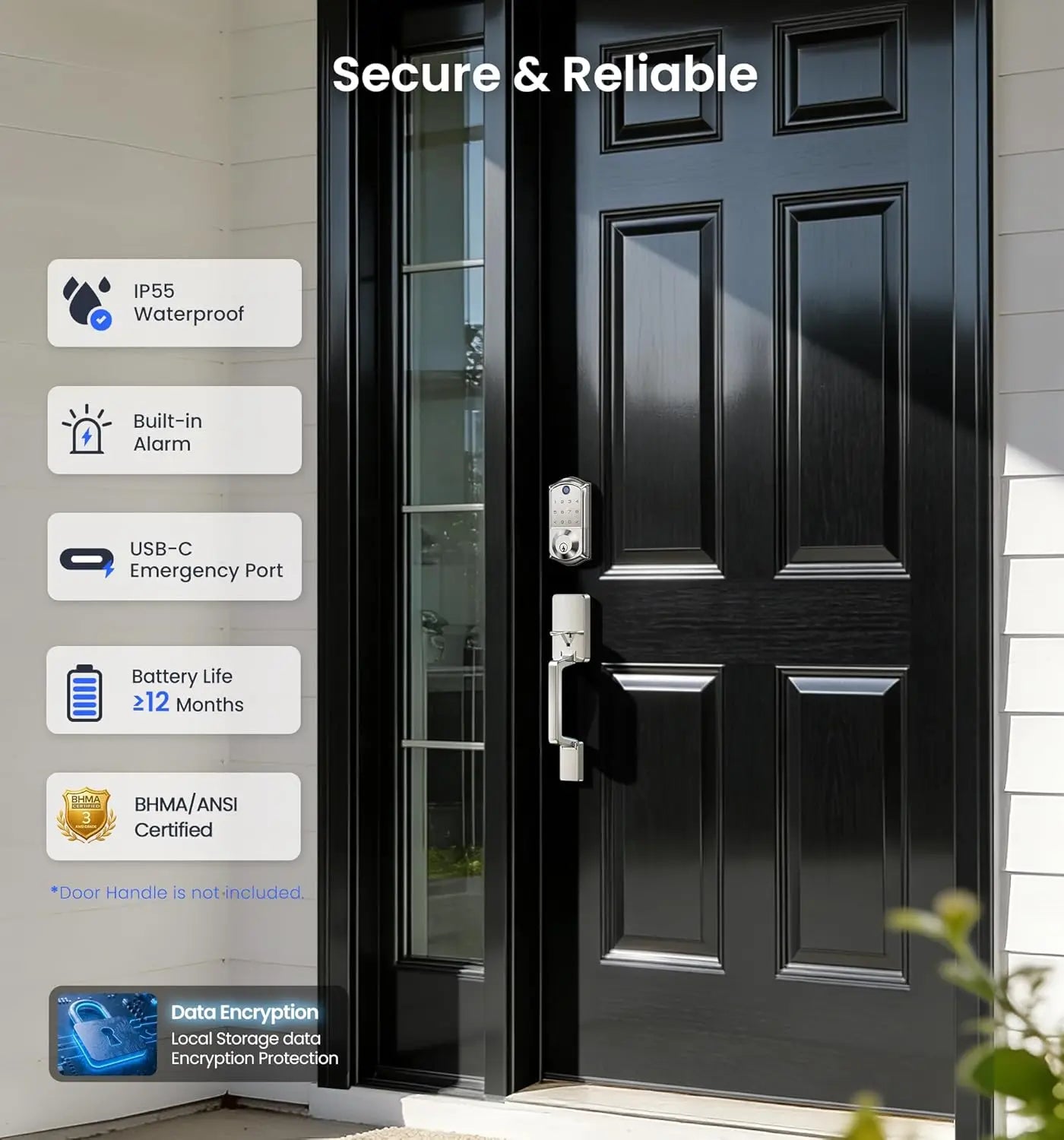 Smart Fingerprint Door Lock With App Control Auto Lock