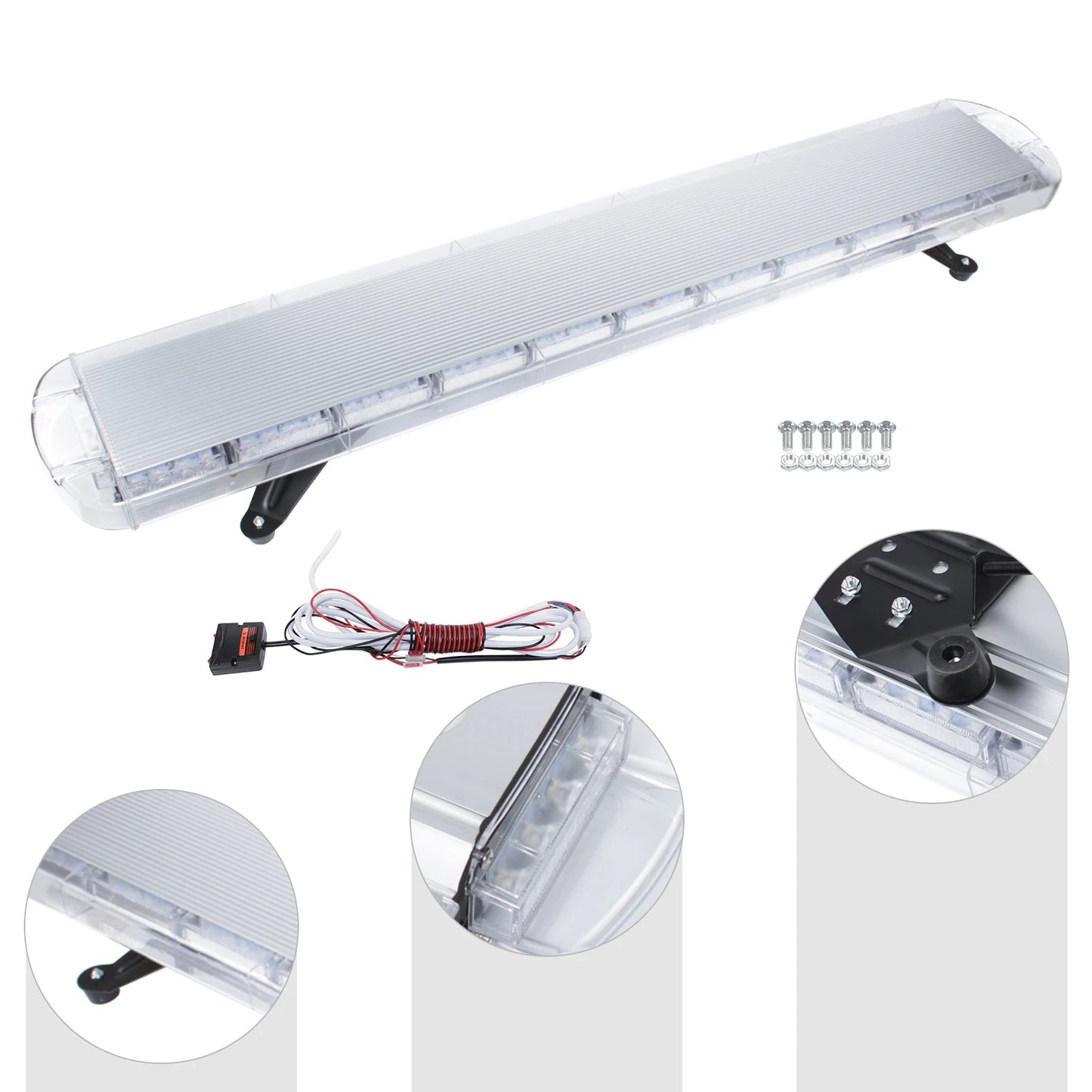360 Degree Safety Strobe Light Bar With 16 Flash Modes And Remote IP65 Waterproof