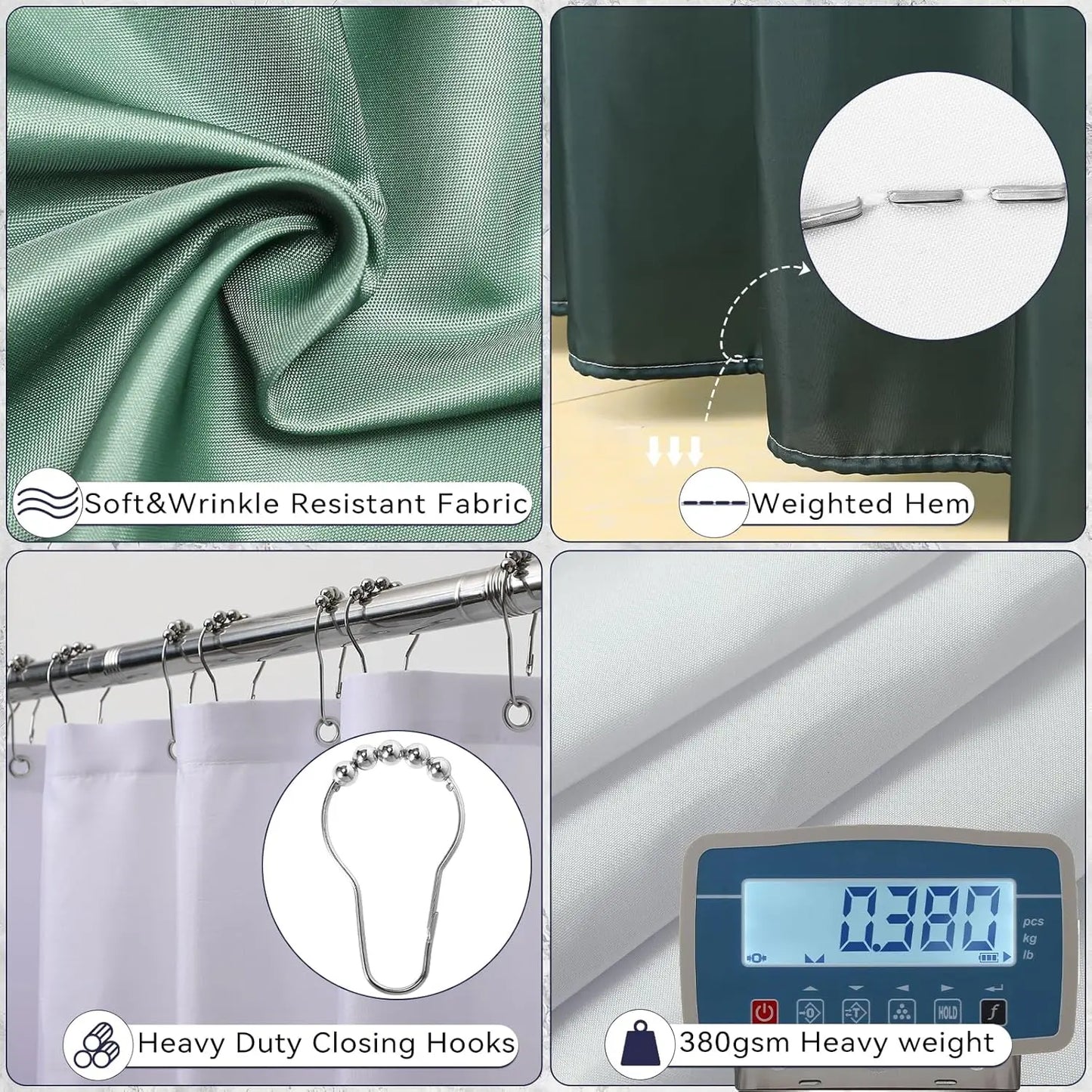 Ombre 24pc Bathroom Set With Shower Curtain Rugs Soap Dispenser