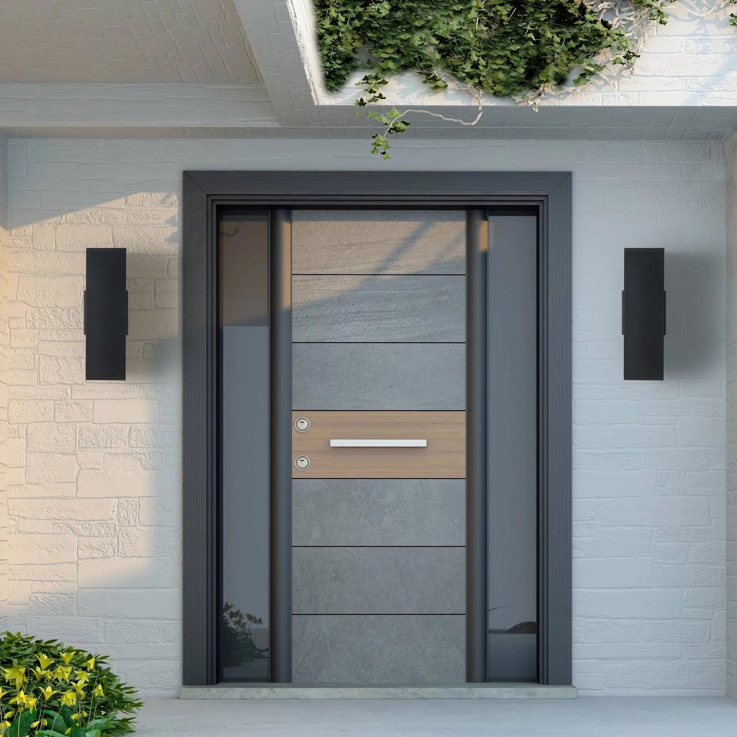Outdoor Wall Sconce Lights UL Listed Modern Up Down Weatherproof 2 Pack