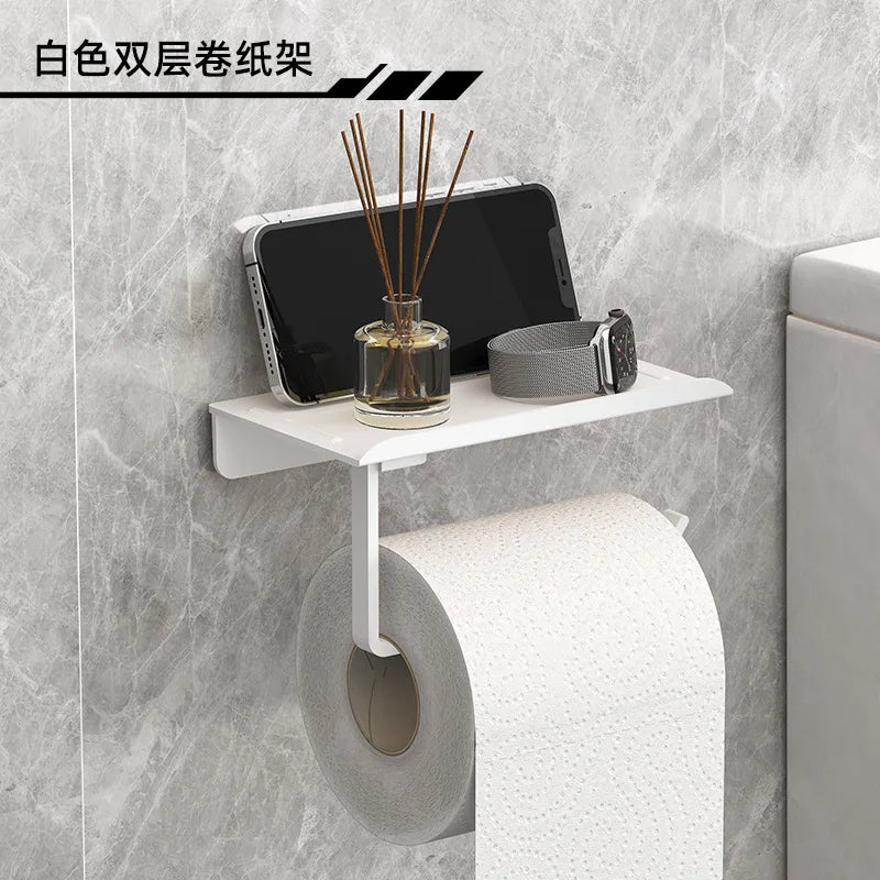 SMHXIANGQIANJIN Self Adhesive Toilet Paper Roll Holder