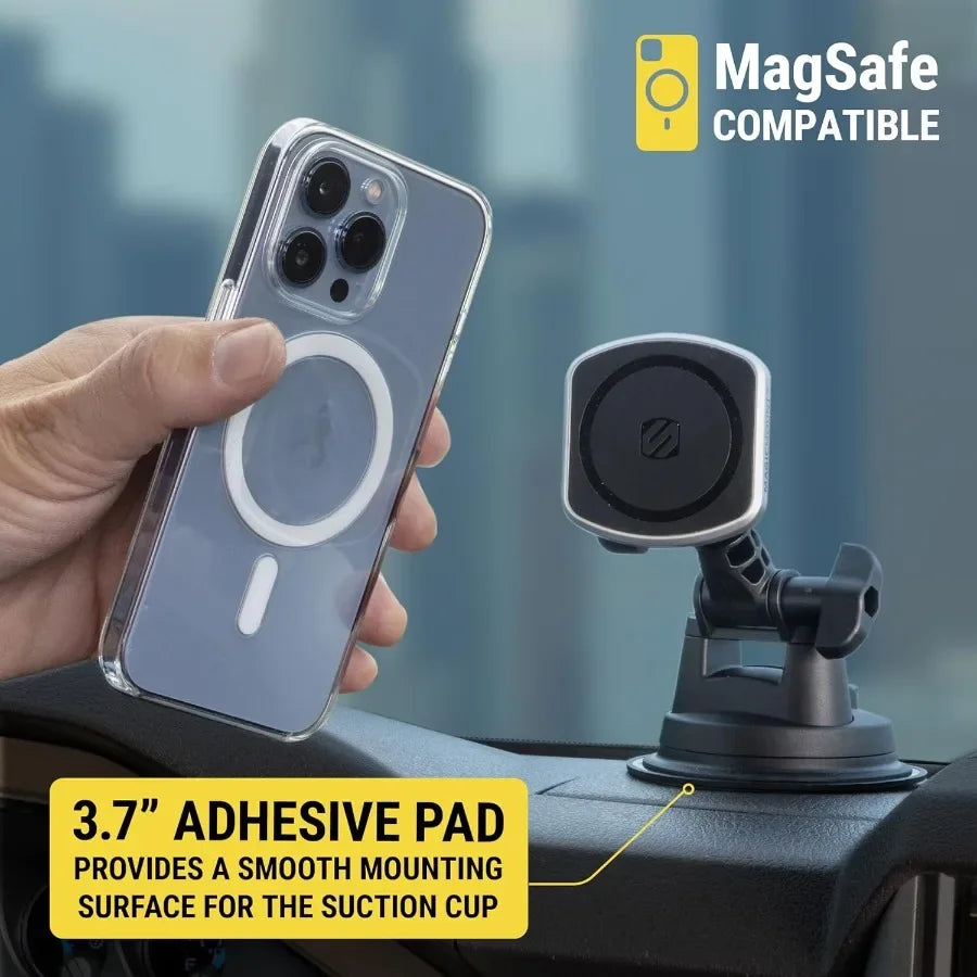 SCOSCHE MagicMount Pro2 Heavy-Duty Phone Mount For Windshield And Dashboard