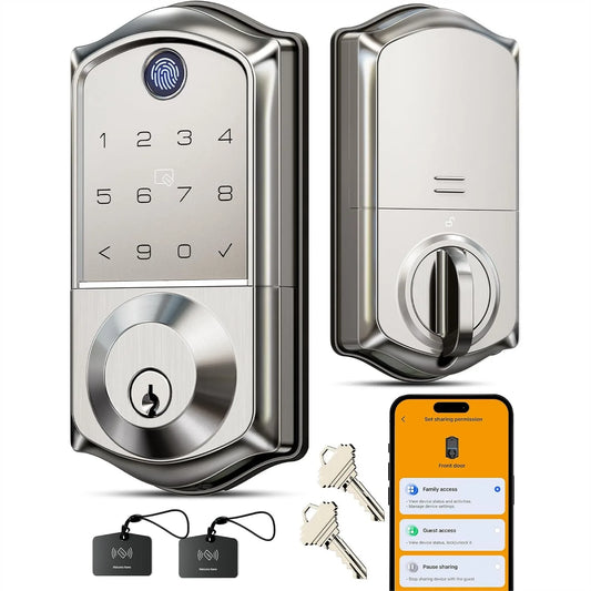 Smart Fingerprint Door Lock With App Control Auto Lock