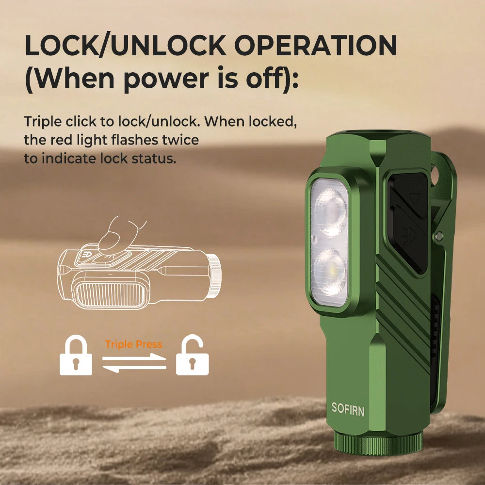 Sofirn Mini ST10 1000LM USBC Rechargeable EDC Flashlight