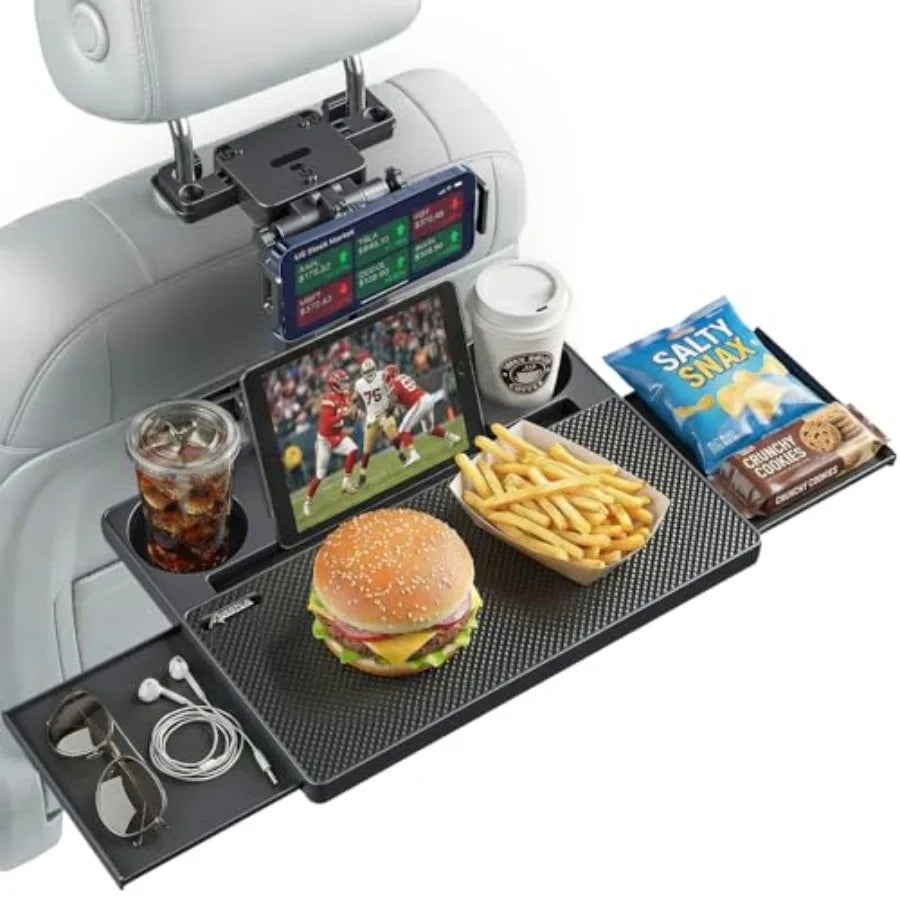 Car Back Seat Tray Table For Rear Passengers Foldable Multifunction