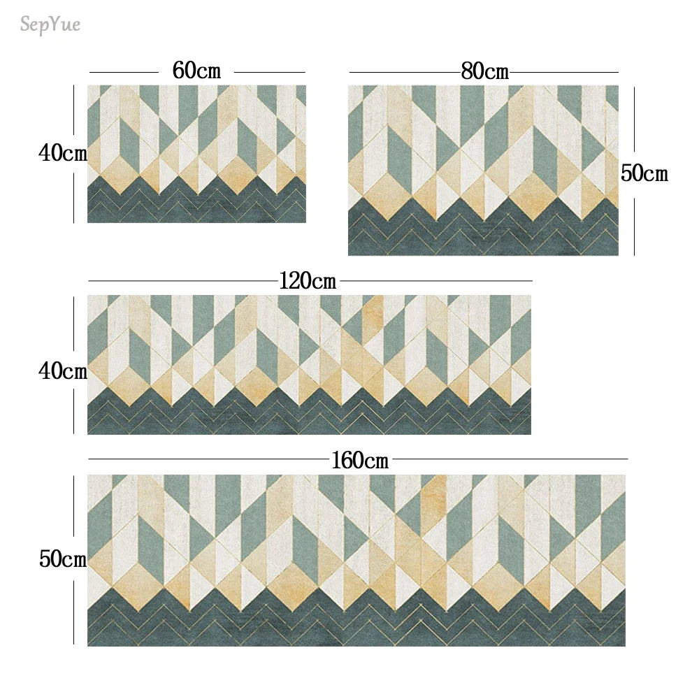 Anti Slip Kitchen Mat Soft Washable Area Rug For Bathroom
