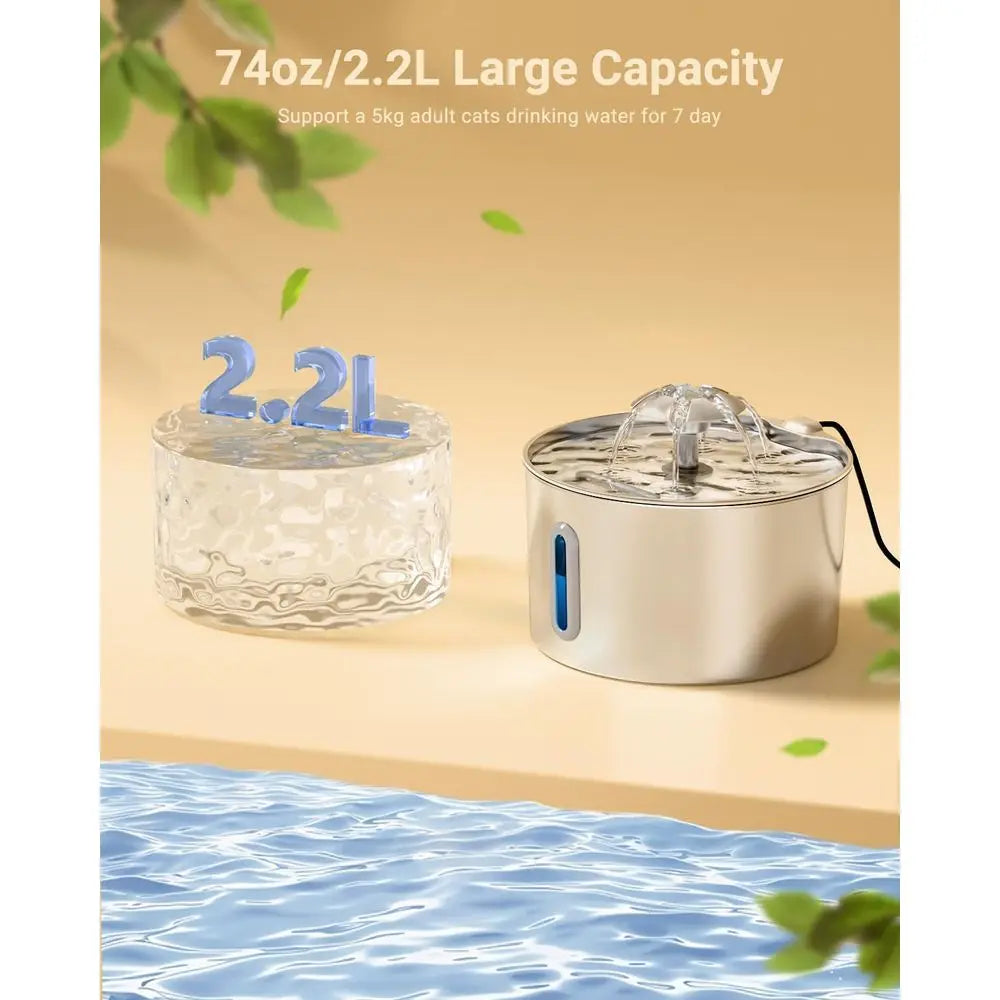Automatic Pet Water Dispenser Bowl With Filters