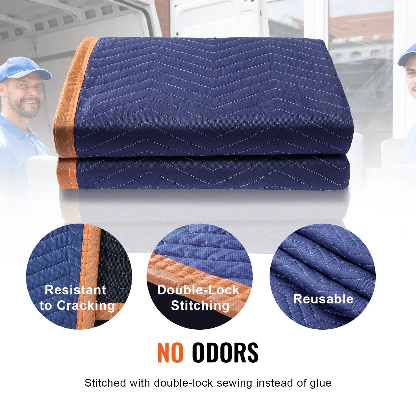 SucceBuy 12 Pack Heavy Duty Moving Blankets for Furniture