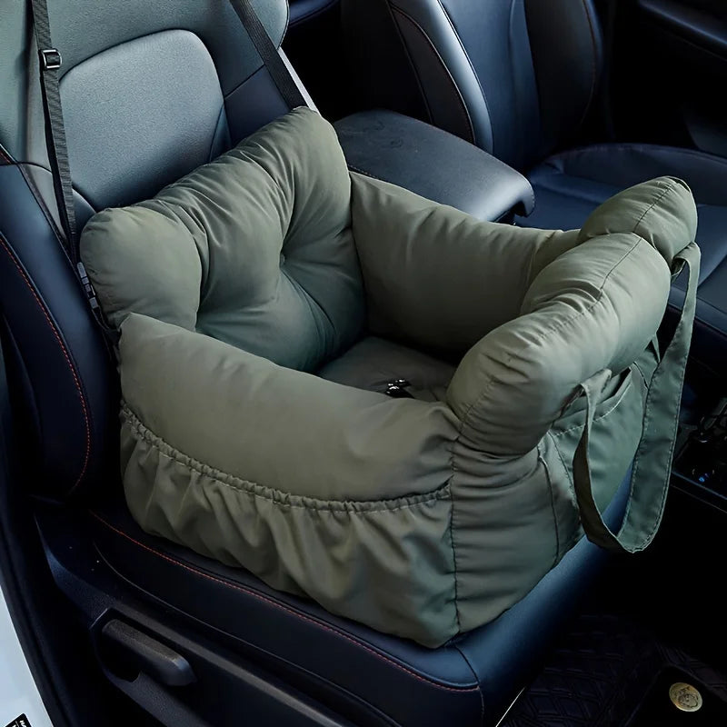 Dog Car Seat With Safety Belt Non-Slip Pet Car Bed