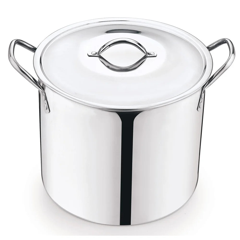Stainless Steel Stock Pot With Stay Cool Handles Durable