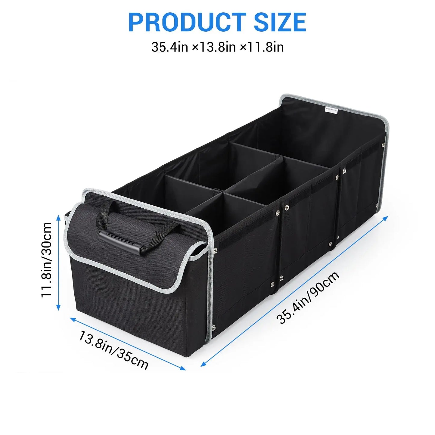 HiMISS Foldable Waterproof Car Trunk Organizer Bin